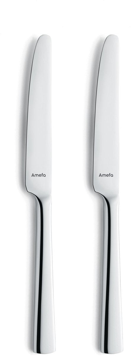 Amefa moderno - Set de couteaux à dessert 2 pièces - brillant - couleur argent