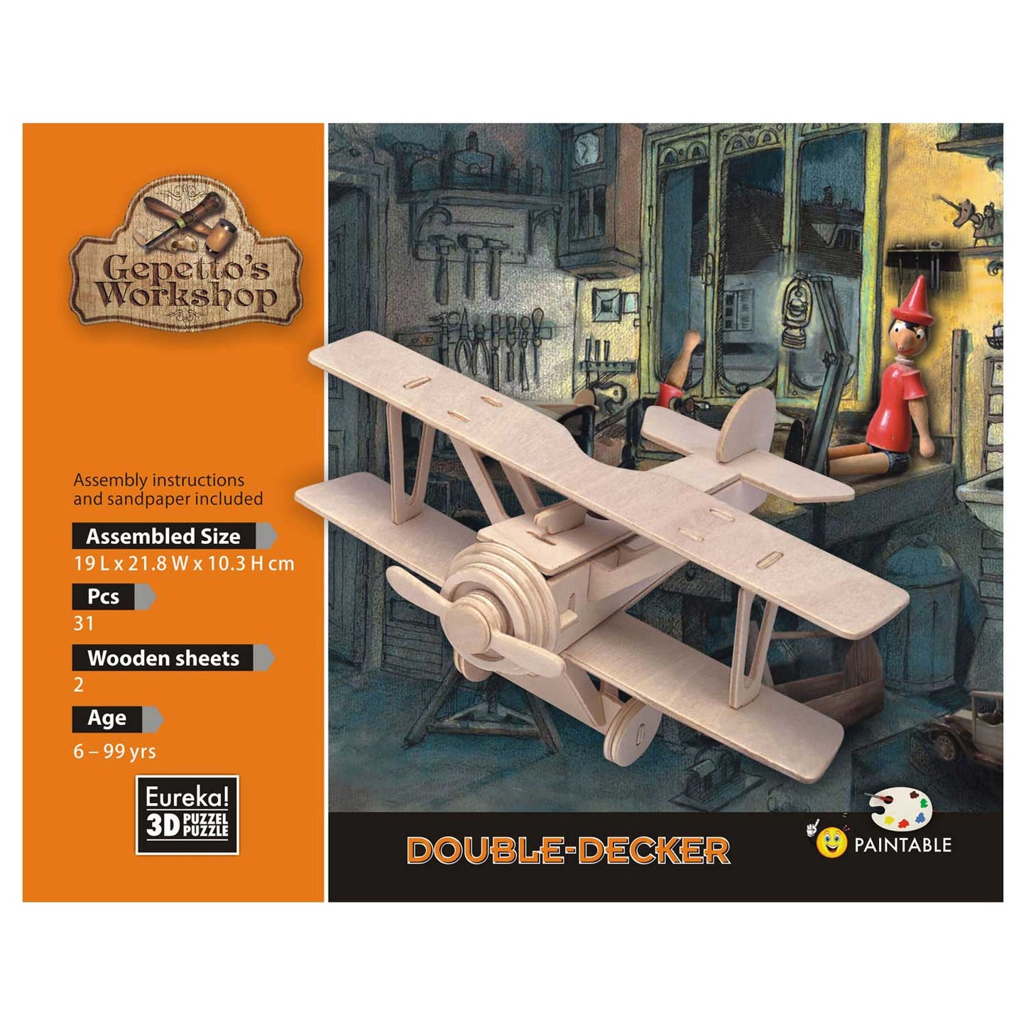 Kit en bois de l'atelier de Gepetto 3D - Double-Decker