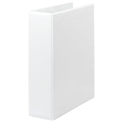 Classeur à anneaux de présentation 4 anneaux a4 86mm blanc
