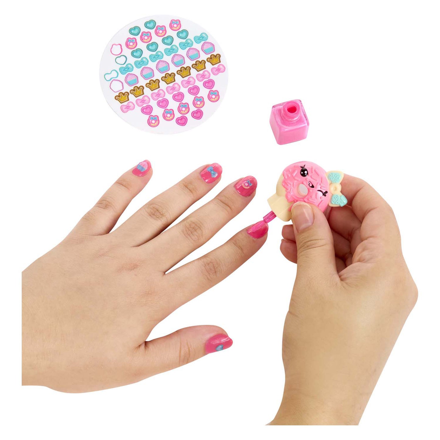 Coffret de jeu trousse de beauté et poupée de brillant à lèvres - cupcake