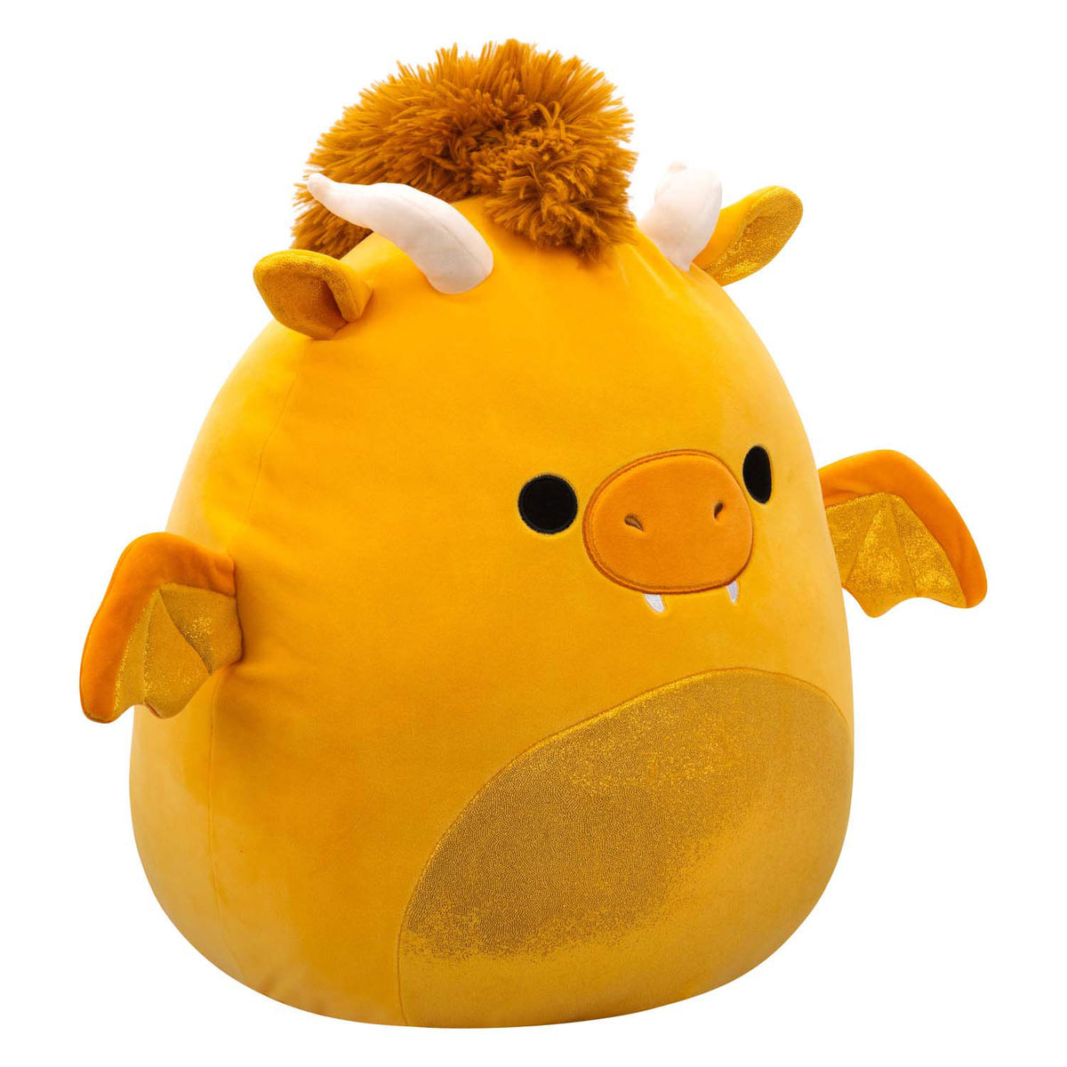 Peluche peluche Squishmallows - monsieur dragon doré, 30cm