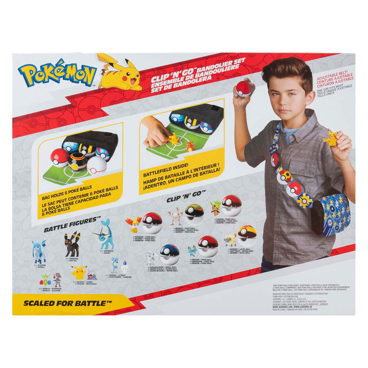 Ensemble cartouchière Pokémon Jazwares, balle rapide, balle à répétition et sac ceinture pikachu