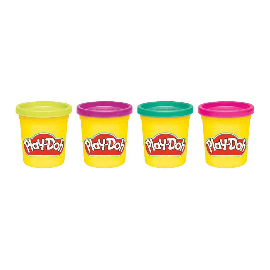 Play-doh animé - 4 pots en terre cuite