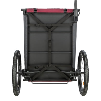 Trixie remorque vélo pour chien gris rouge
