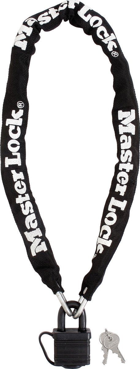 Antivol à chaîne Masterlock - cadenas - cadenas à chaîne avec cadenas - 90 cm - 8390dpro