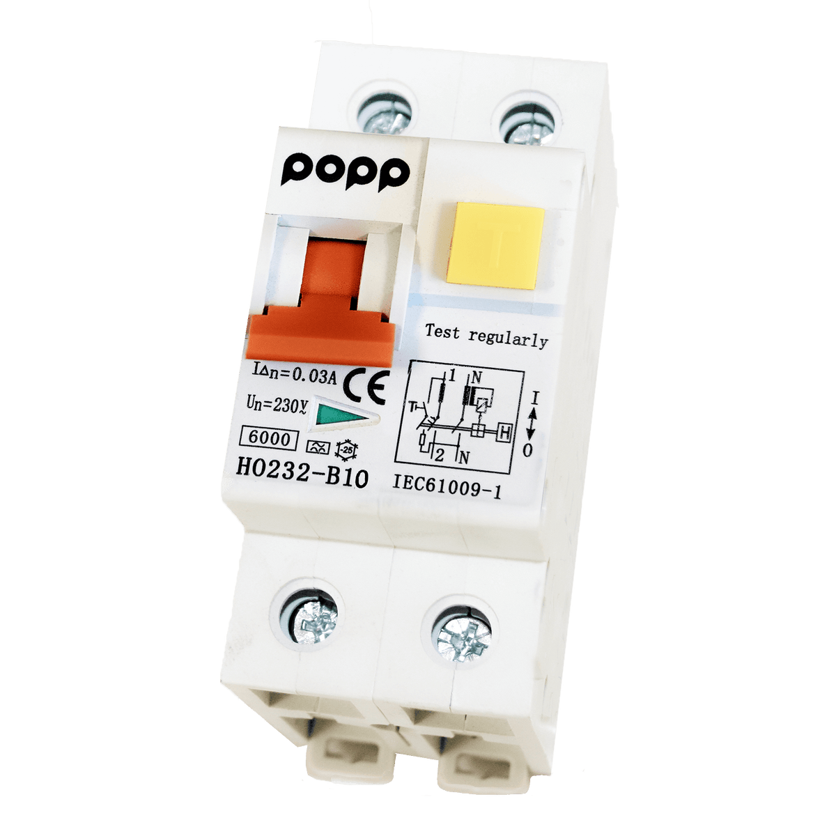 Disjoncteur différentiel combiné 30ma b10a type a