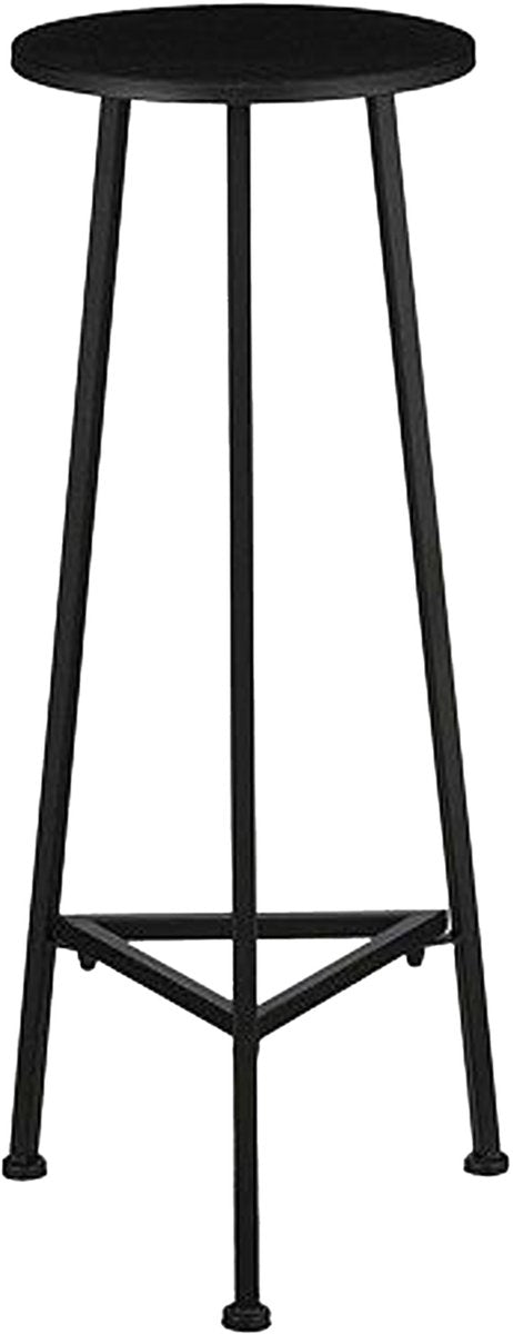 Mica decorations table végétale jill - 30x30x80 cm - fer - noir