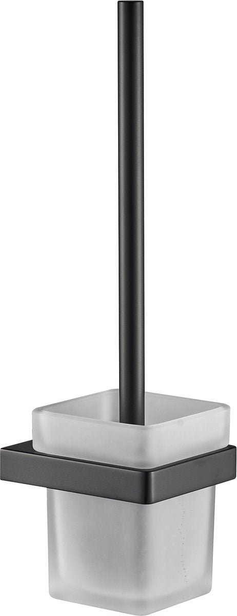 Brosse WC Plieger Altea avec support – montage mural – noir mat