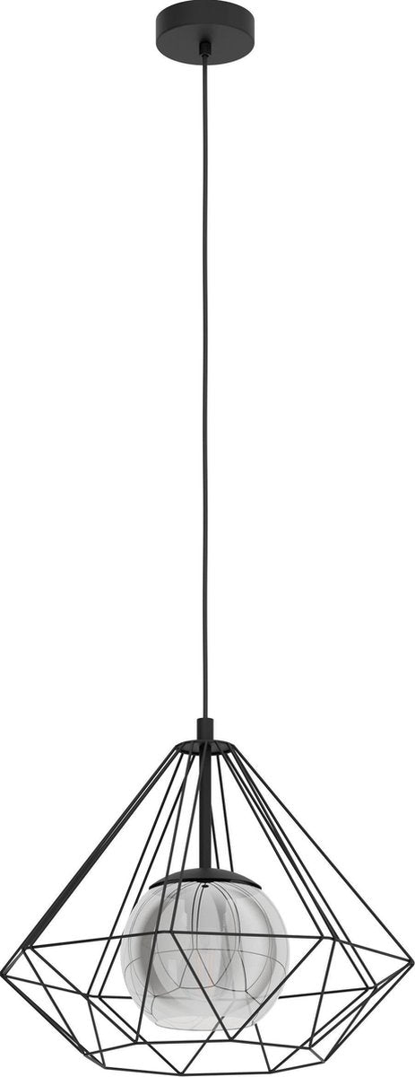 Eglo vernham - suspension - e27 - ø 44,5 cm - noir