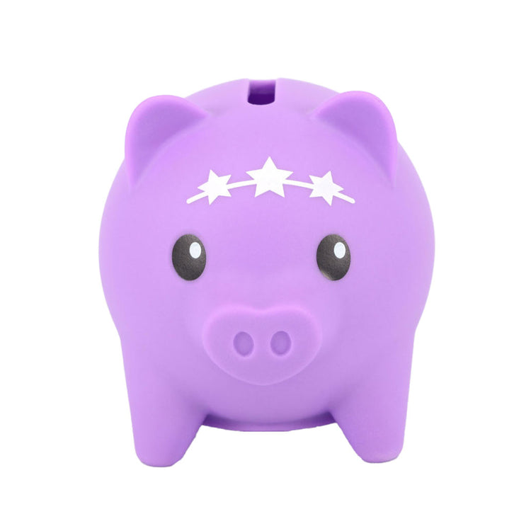 Boti pockey argent cochons figurine articulée avec tirelire bal bal pack de fête