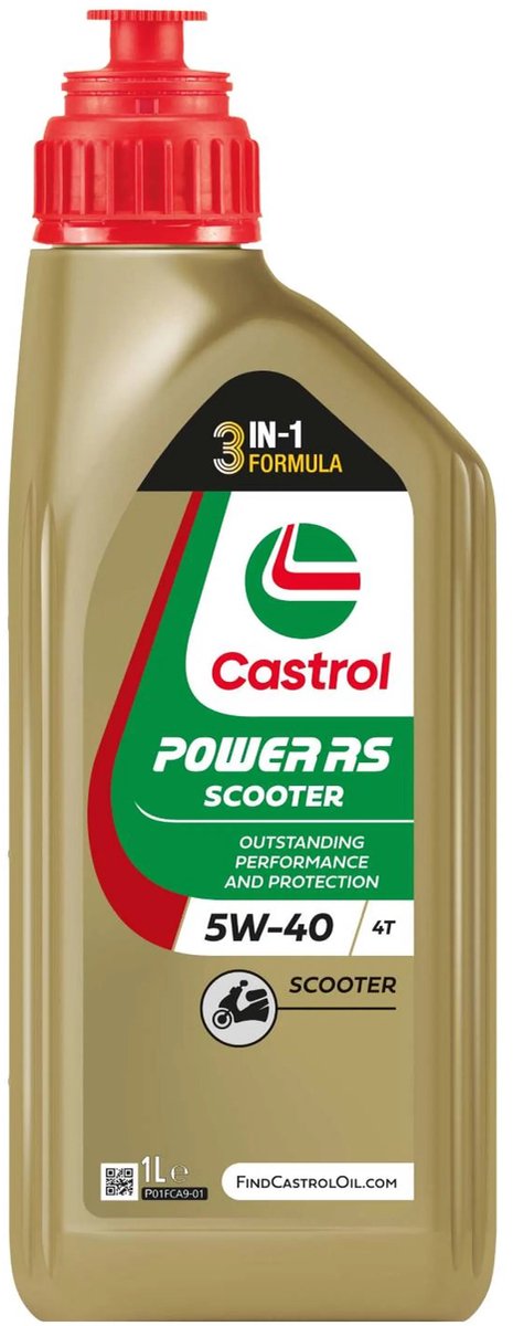 Huile 4 temps scooter Castrol power rs 5w40 1 litre