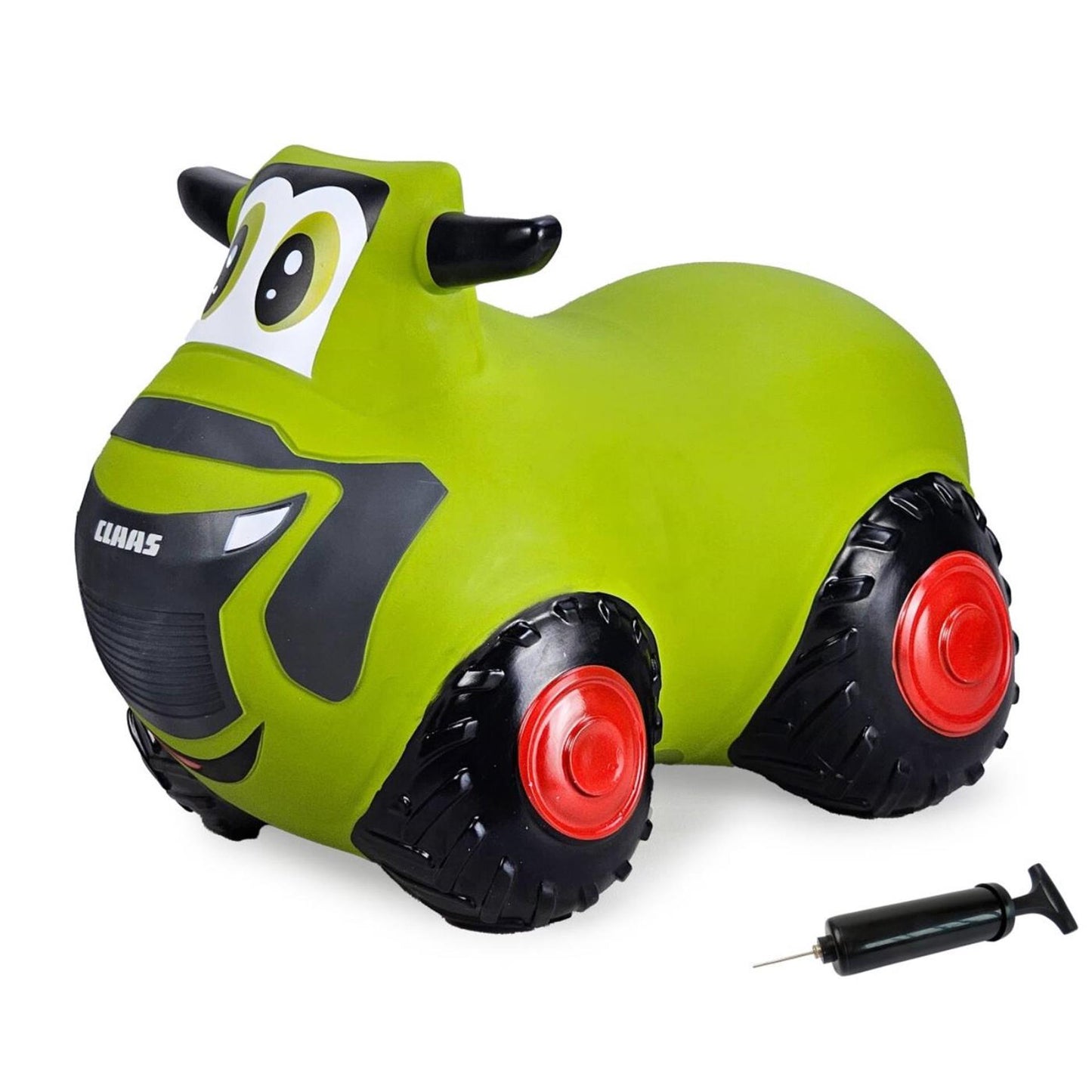 Tracteur rebondissant Jamara Claas Hoppydoo avec pompe