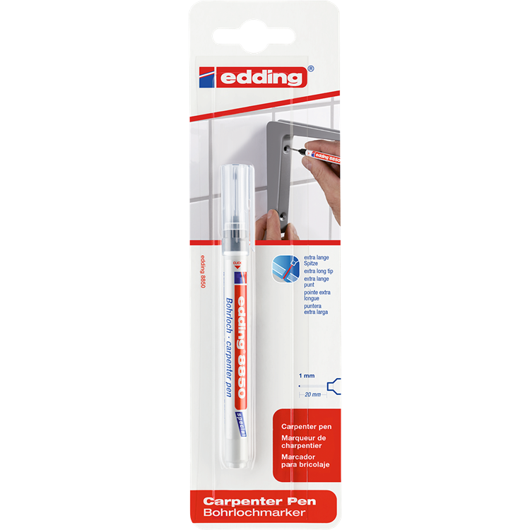 Stylo de menuisier Edding 488501 noir 0,7 - 1 mm