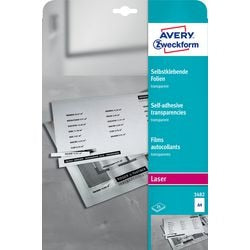 Film autocollant avery zweckform a4 transparent