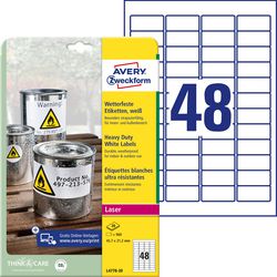 Ty étiquettes avery zweckform heavy du 960 pièces blanc