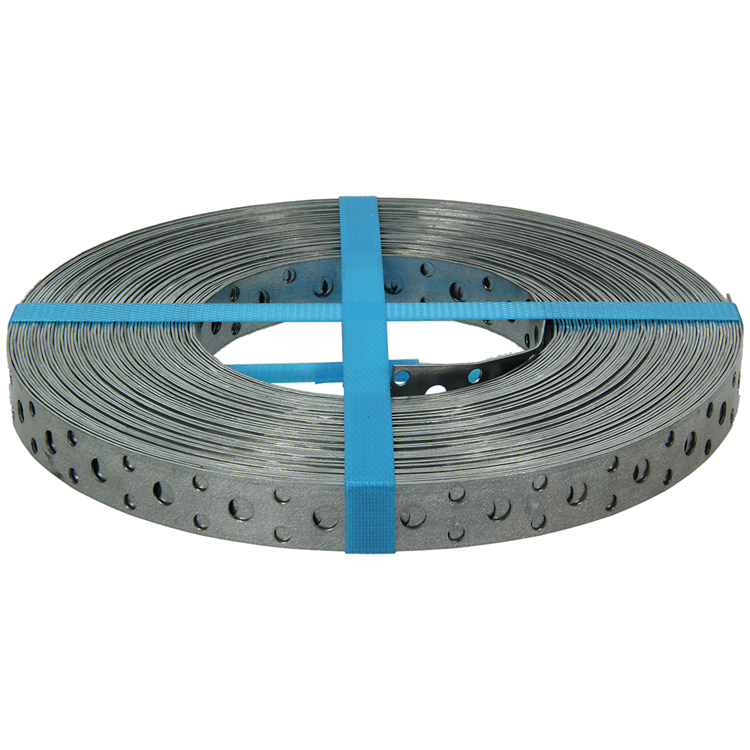 1014218 - feuillard perforé, galvanisé 17mmx0,8mmx25m | 5 pièces