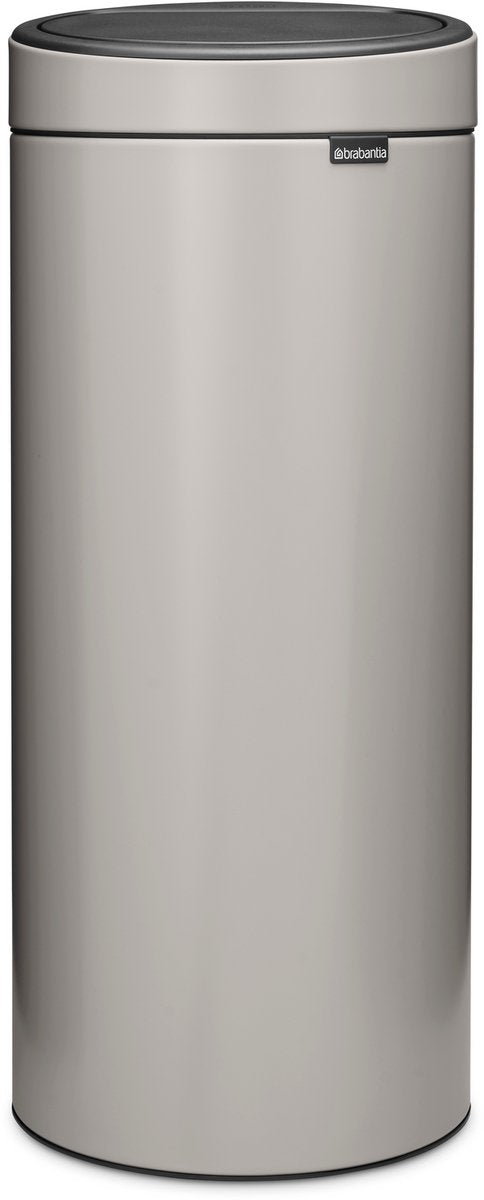 Poubelle Brabantia Touch Bin - 30 litres - gris doux