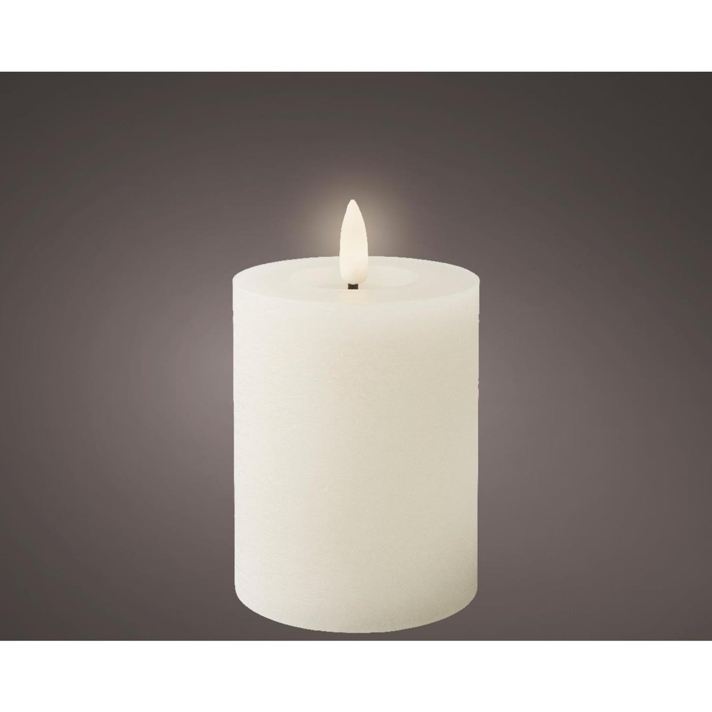 Bougie Lumineo LED cire blanche ø7xh11,2cm