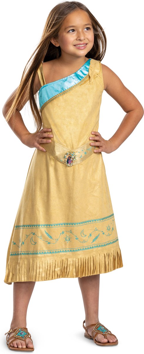 Déguisement princesse disney - pocahontas, pocahontas deluxe, taille s (5 - 6 ans), filles