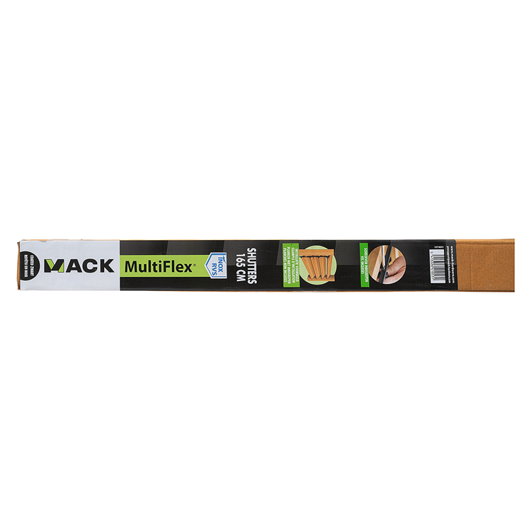 Mack 1074601 - volets multiflex 165 cm en acier inoxydable revêtement txt noir | 2 pièces