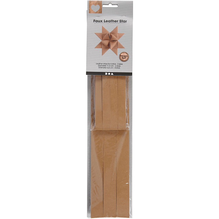 Bandes étoiles Creativ company, l: 44+78 cm, l: 15+25 mm, 350 g, beige, 24 bandes 1 boîte
