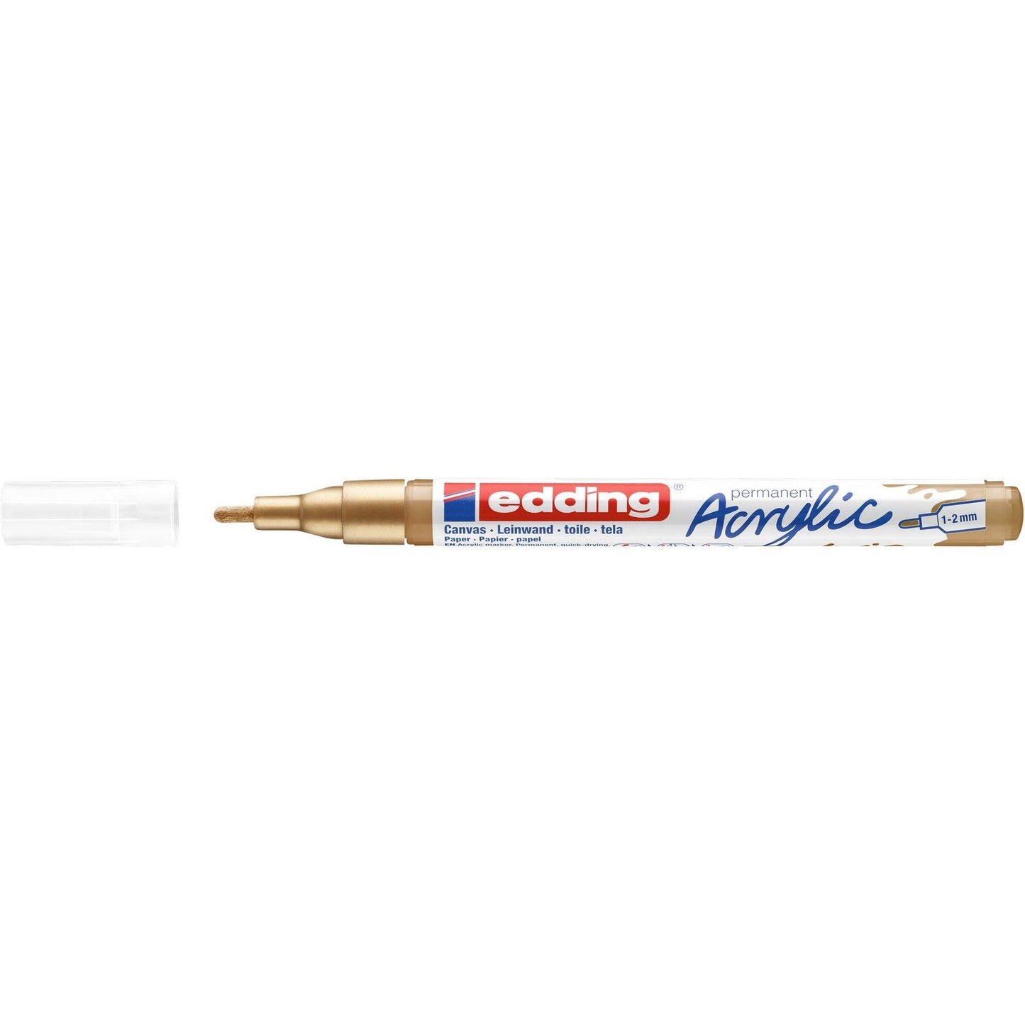 Edding 5000 • marqueur acrylique doré fin et riche