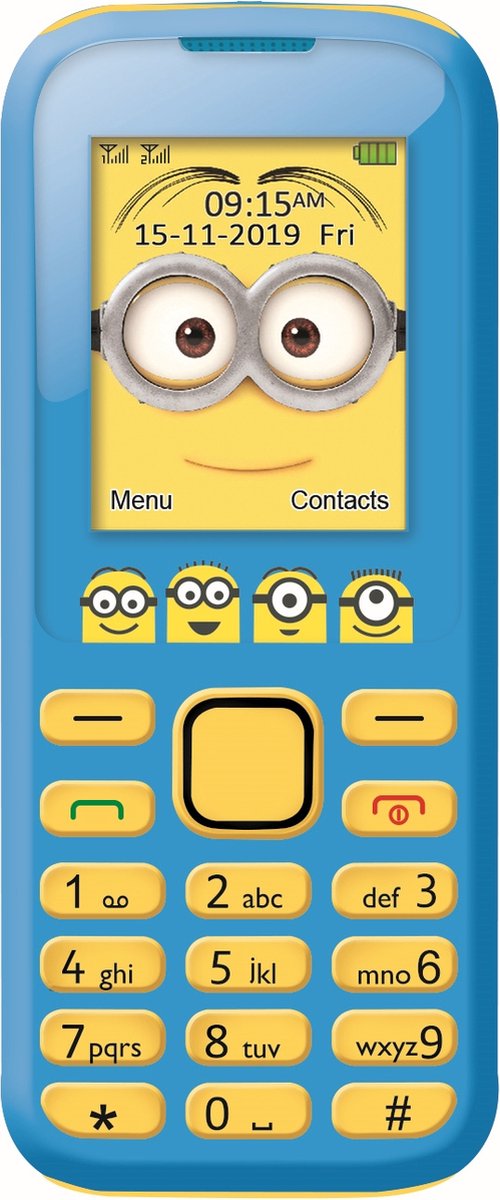 Lexibook – téléphone portable universel terrible me minions 2g, double carte SIM, appareil photo, batterie rechargeable, jaune bleu, gsm20des