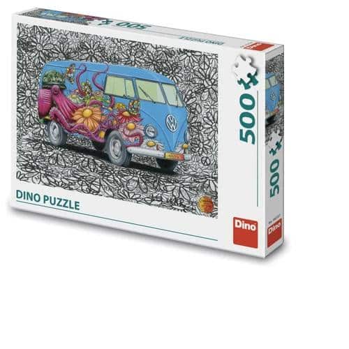 Puzzle hippies vw bus 500 pièces