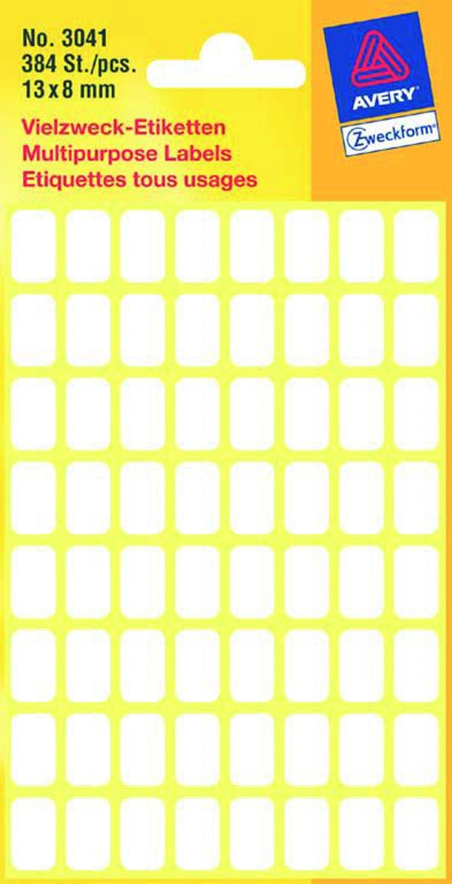 Etiquette Kangaro blanche 13x8mm paquet de 10 pièces