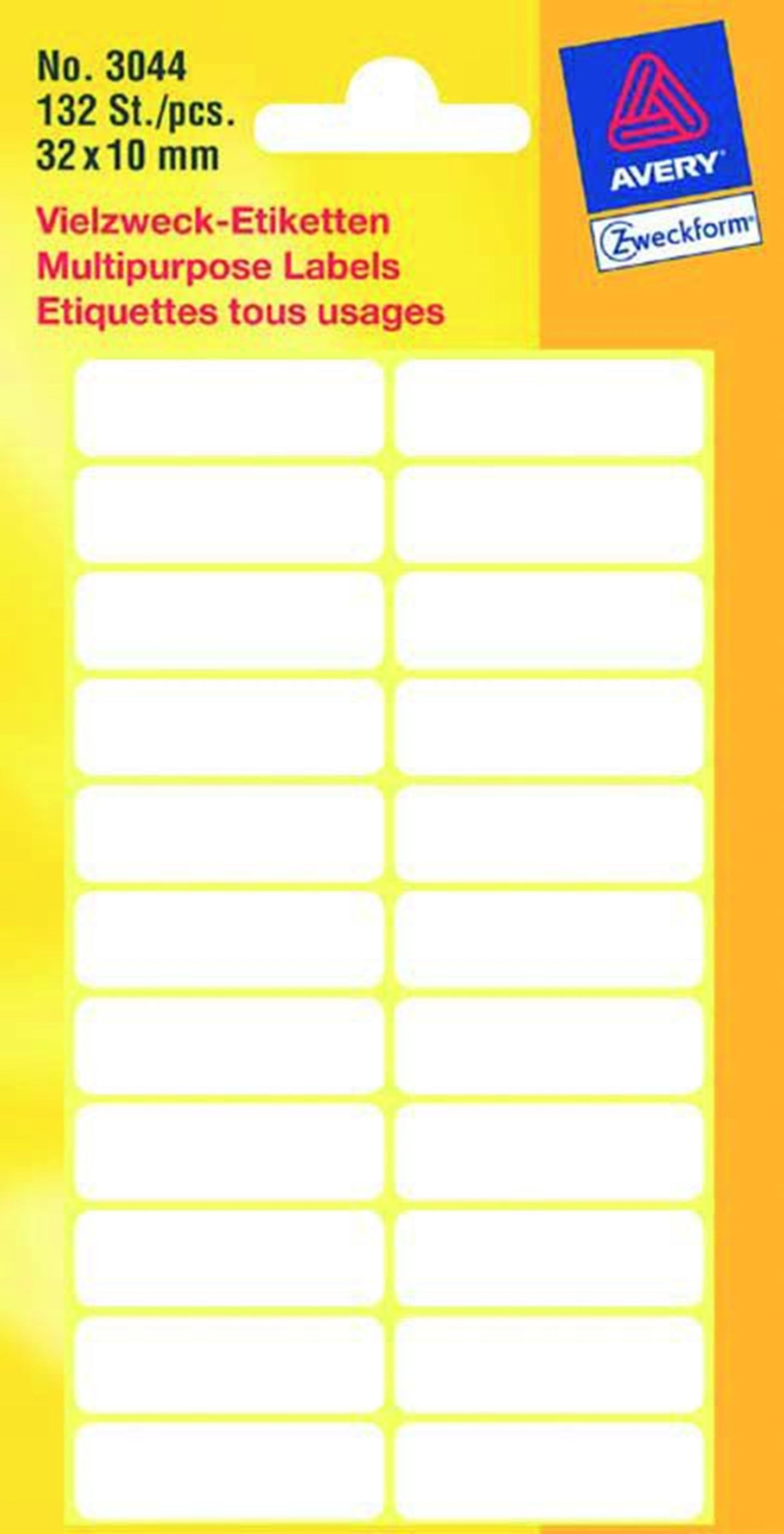 Étiquette Kangaro blanc 32x10mm 10 paquet de 10 pièces