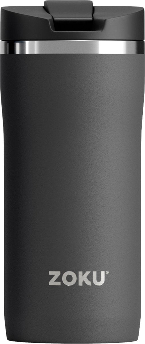 Tasse thermos Zoku, 355 ml, polypropylène en acier inoxydable, sans BPA, noir