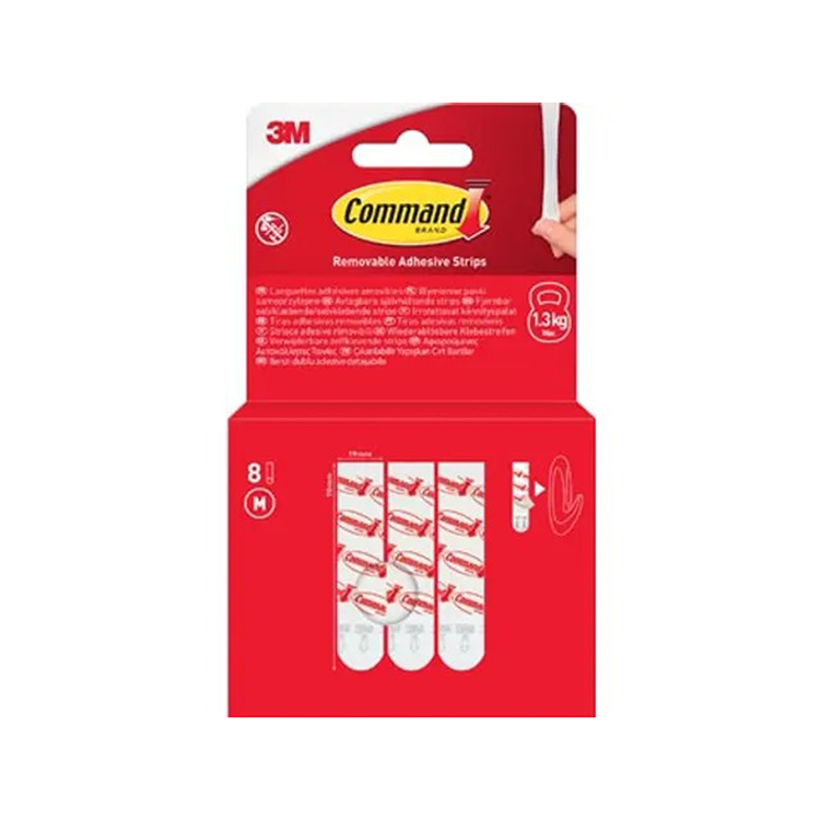 3m 1075968 - bandes adhésives command m 8 pcs amovibles | 11 pièces