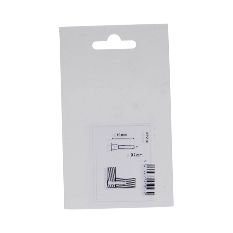 Mack 1075810 - 12 vis pour meubles hexagone 6 faces 7 x 50mm | 10 pièces