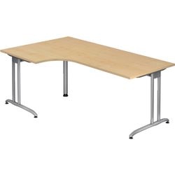 Bach bureau d'angle Hammerer vbs82 3 mélamine 200x120cm érable