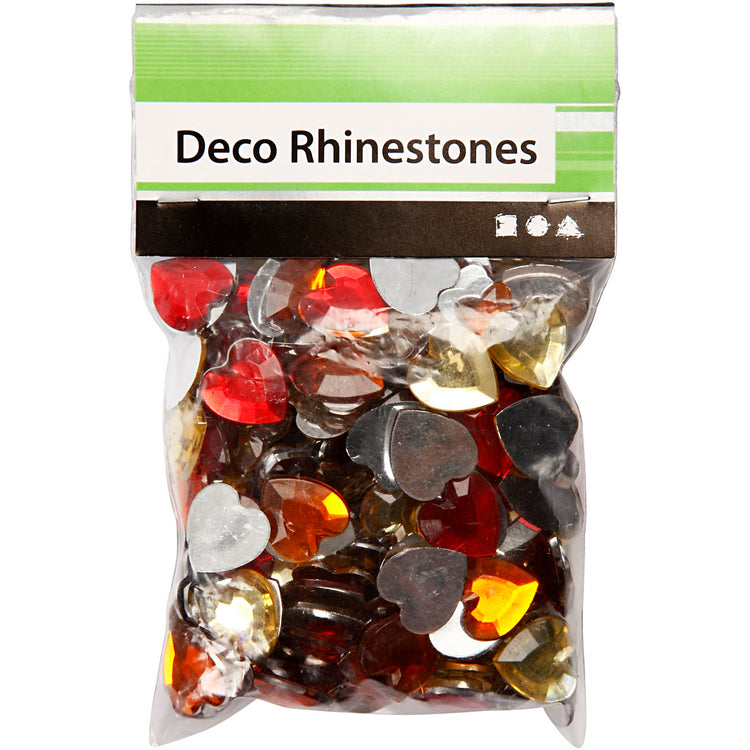 Strass Creativ company, taille 6+10+14 mm, harmonie rouge, 252 pièces 1 boîte
