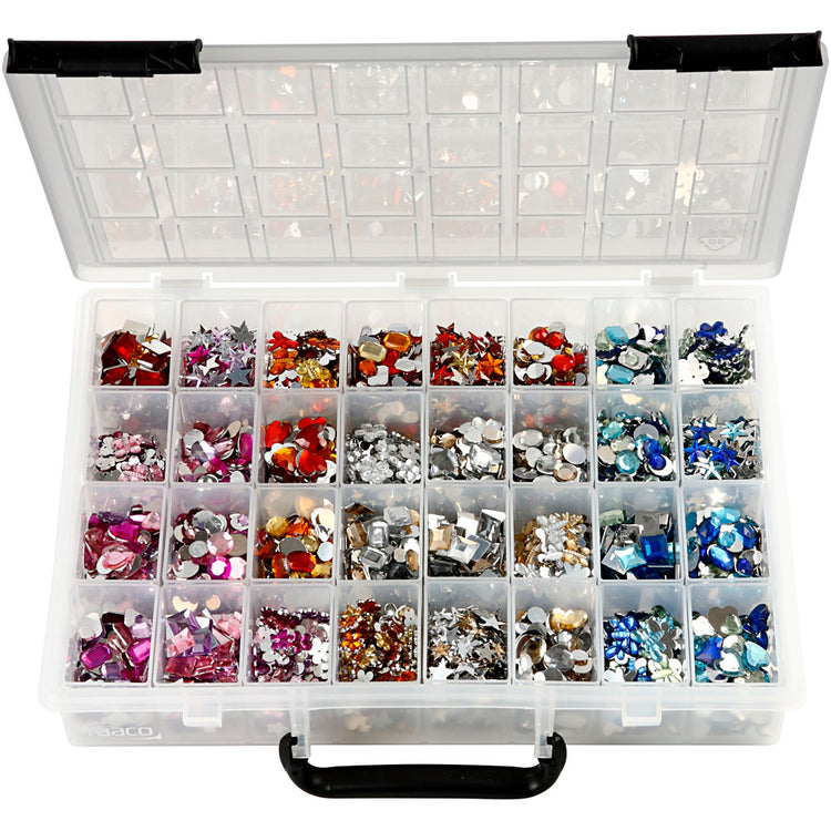 Strass Creativ company, d 6-16 mm, différentes couleurs, 32x360 pièce 1 boîte