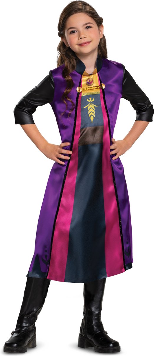 Déguisement Disney - La Reine des Neiges 2, Anna Travel Basic Plus, taille M (7-8 ans)