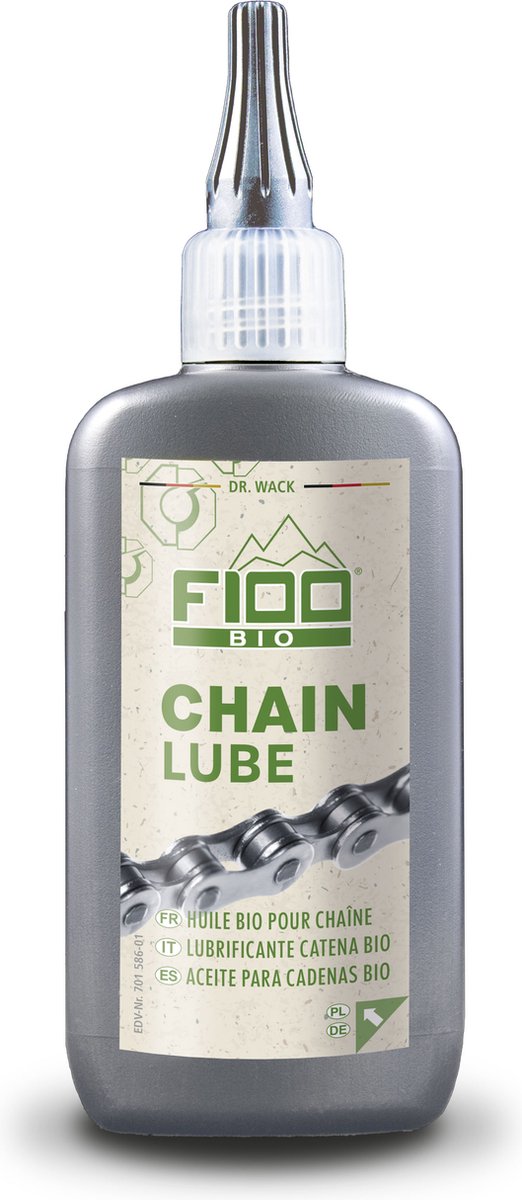 Drwack Bio Chain Lubricy Dr. Wack F100 Bio Chain Lube Drippelflesje à 100ml