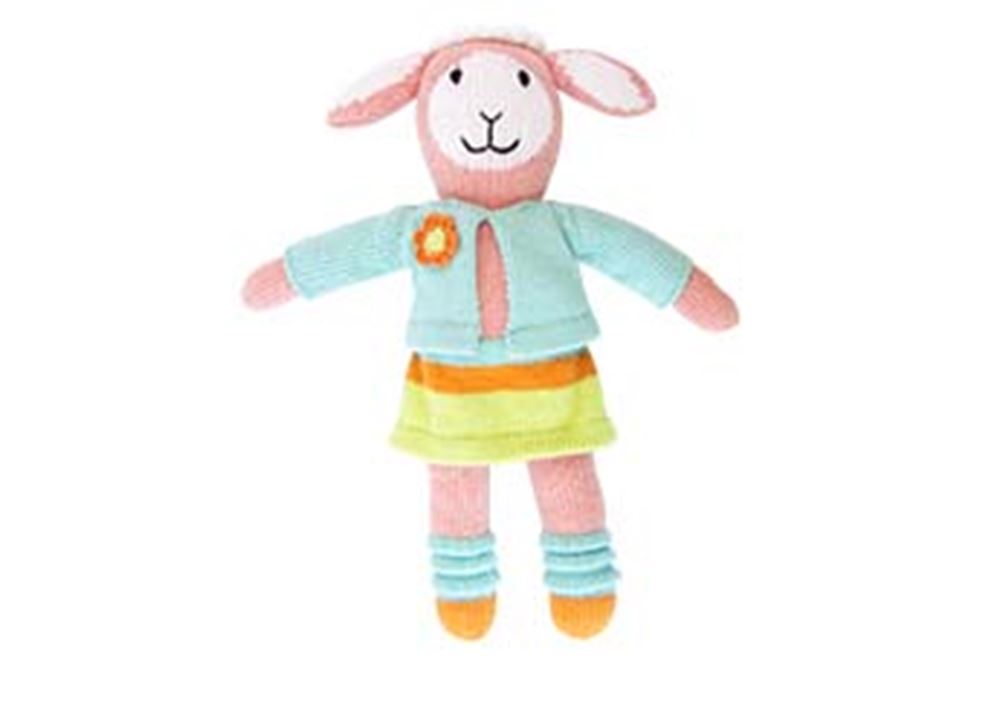 Peluche mouton tricoté Dolly 36 cm