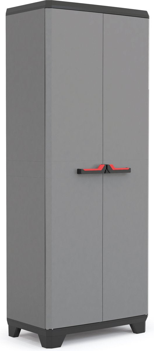 Keter stilo armoire haute - 3 étagères - 68x39x173 cm - gris foncé noir