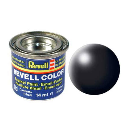 Peinture émail Revell # 302 - noir, satiné mat