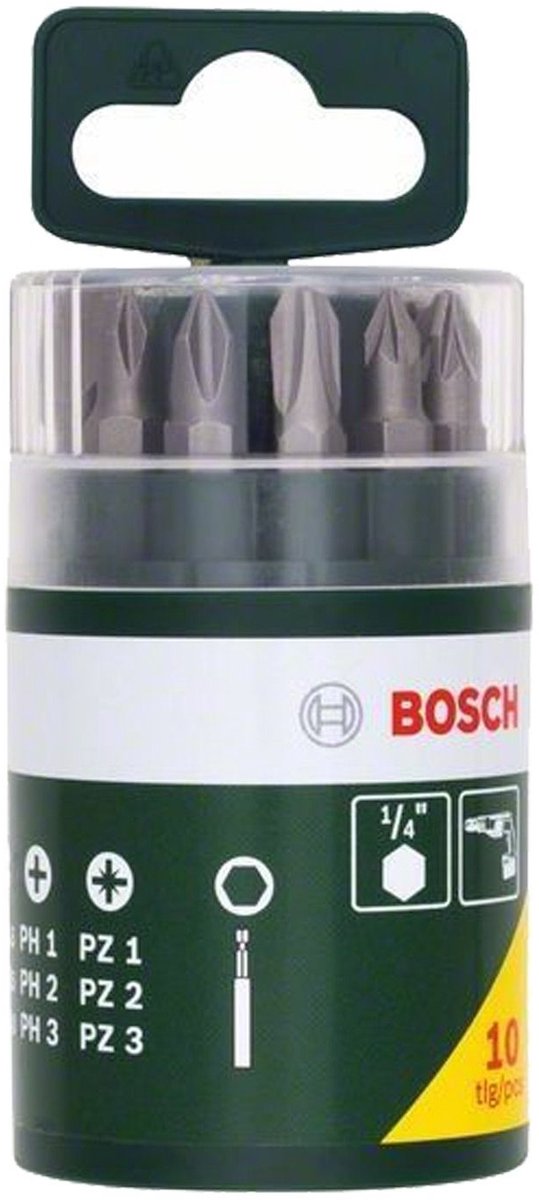 Jeu d'embouts de tournevis Bosch - 10 pièces