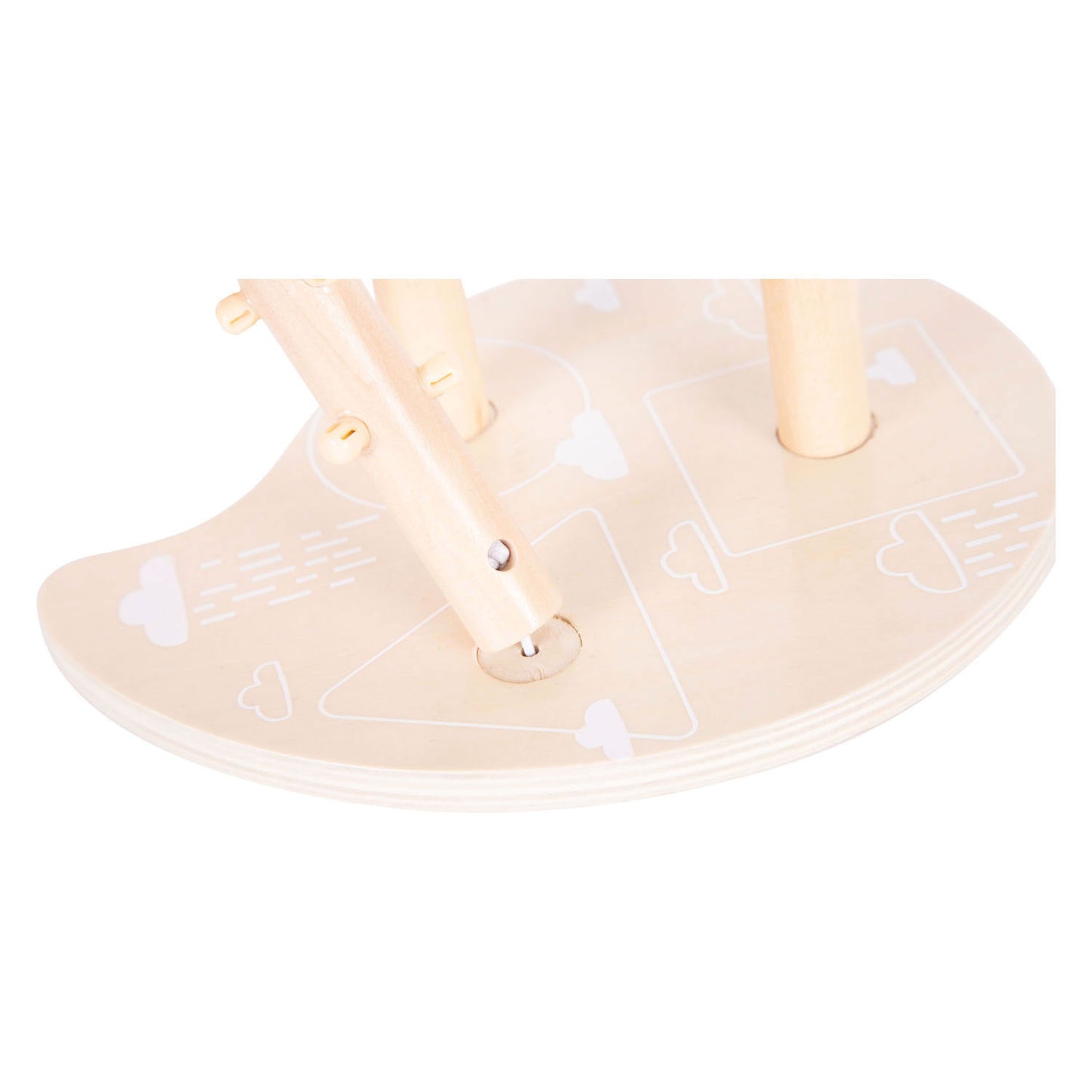 De petites formes de bois et des jouets de skappage à moteur triés, 10dlg.