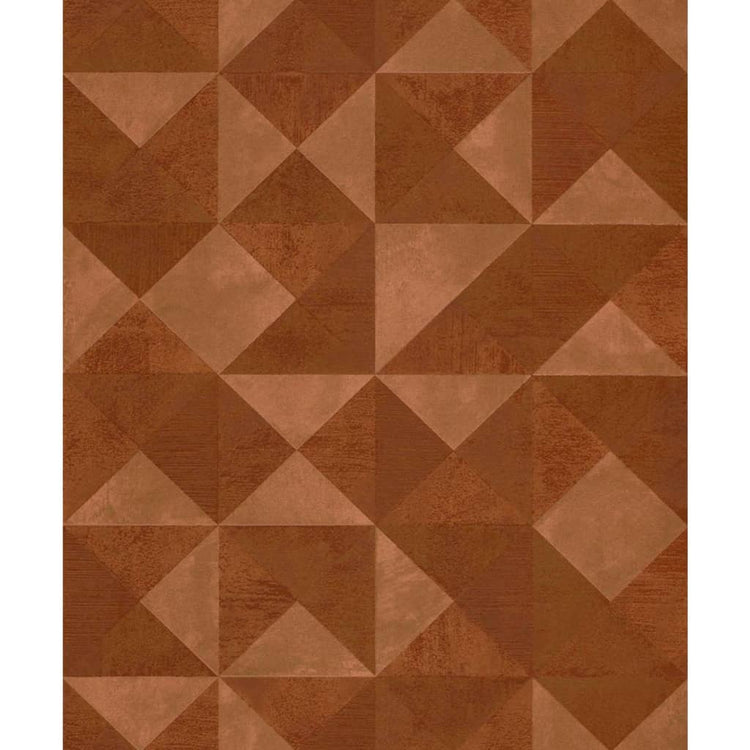 NOORDWAND NOORDWAND Fond d'écran Topchic Graphic Shapes Faceet Metallic Oranje