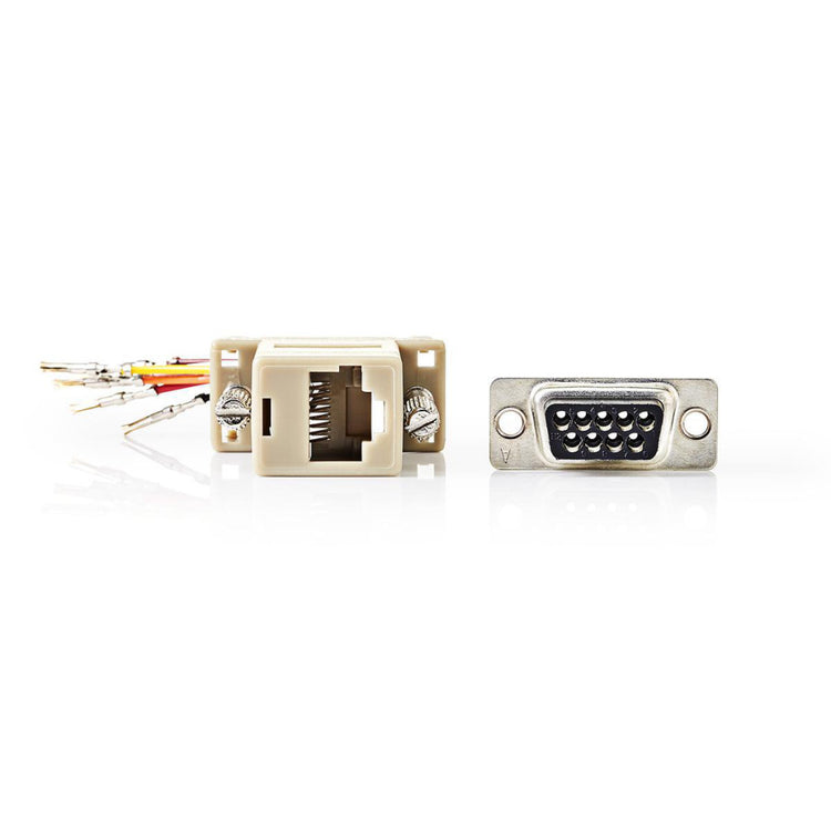Nedis CCGP52820IV D-SUB-ADAPTER D-SUB 9-PINS FEMME RJ45 (8P8C) FEMME IVORY