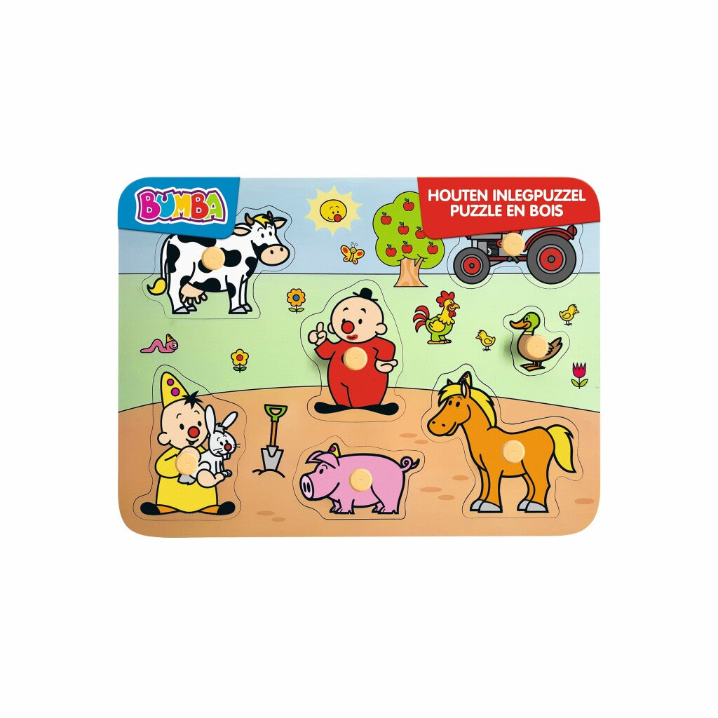 Studio 100 Shapes puzzle Farm junior wood 7 pieces