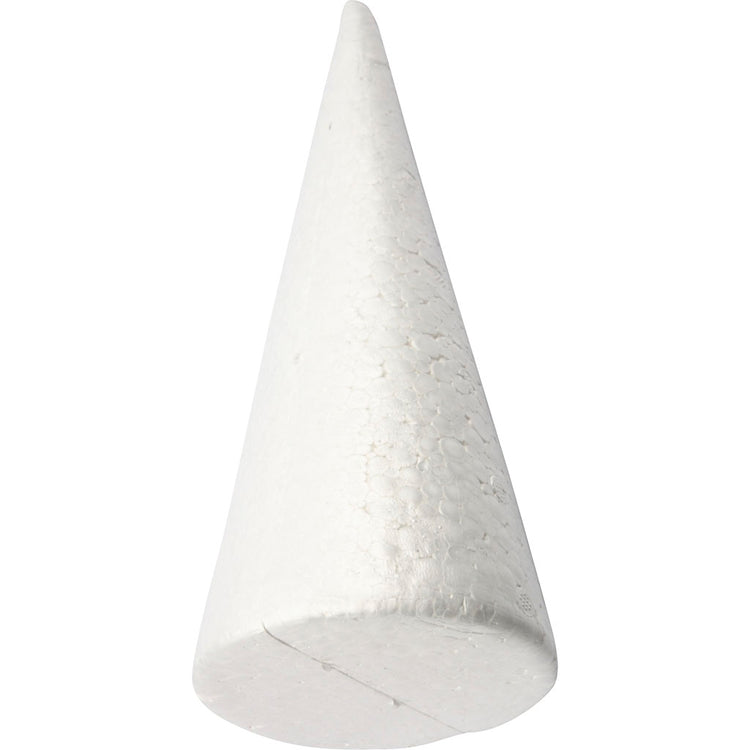 Cônes Creativ company, h: 25 cm, d 10 cm, blanc, 1 pièce
