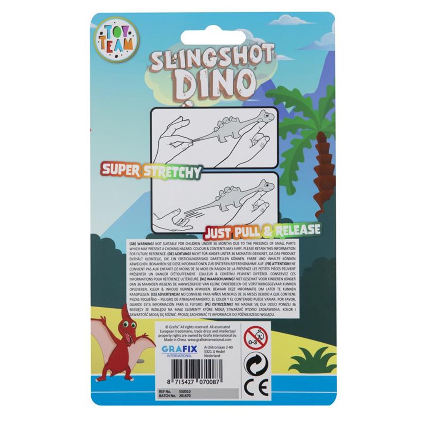 Dino licorne de tir à fronde Grafix