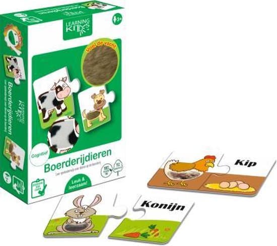 BONGERS Toy Learning Kitds - Farm Animals (6 x 2)
