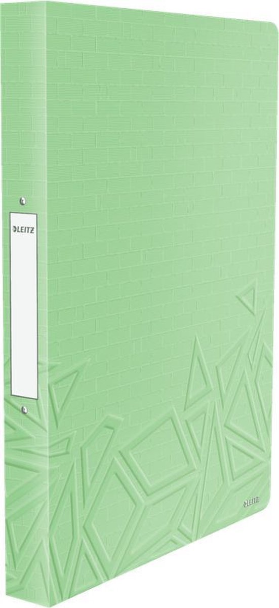 Classeur à anneaux Leitz urban chic pp 2 anneaux pour 140 feuilles - dossier pour documents A4 - 20 mm - idéal pour l'école ou les études - vert